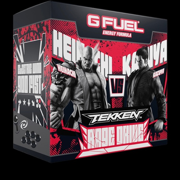 Gamma labs G FUEL Rage Drive Collector’s Box Inspired By Tekken NEW - Picture 1 of 7